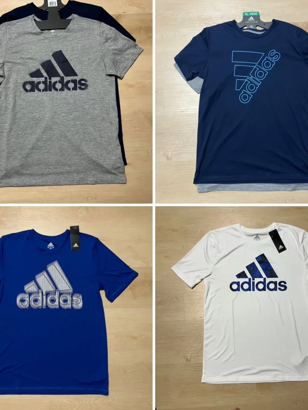 2 NWT adidas Youth 2-pack Performance Tee - XL (18/20)